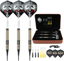 Soft Dartpfeile Set in Luxury Case, 16g Brass Barrels - CUESOUL Dragon