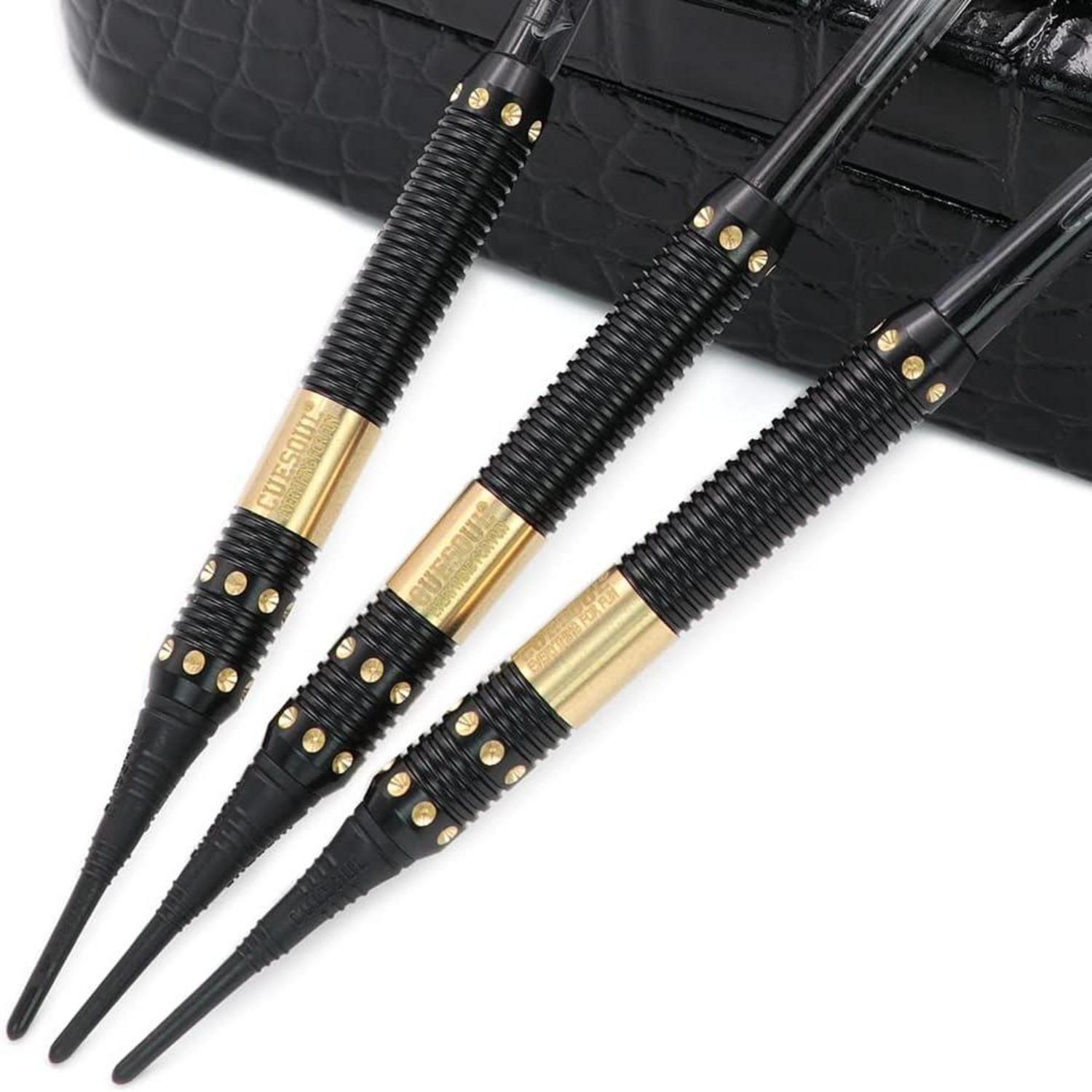 CUESOUL Dragon 16g Soft Dartpfeile Set - Luxury Case, Flights, Spitzen & Tool