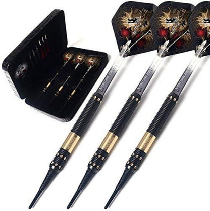 CUESOUL Dragon Deluxe Soft Dartpfeile Set Luxury Case 16g 3pcs Barrels