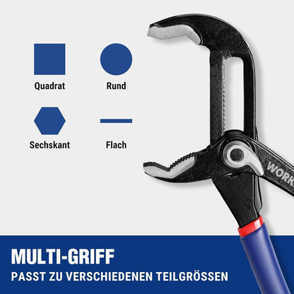WORKPRO Wasserpumpenzange Set 200mm und