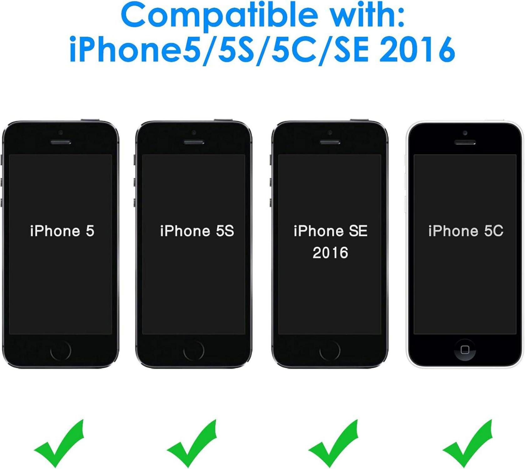 Schutzfolie für iPhone SE 2016, 5s, 5, 5c - Gehärtetes Glas
