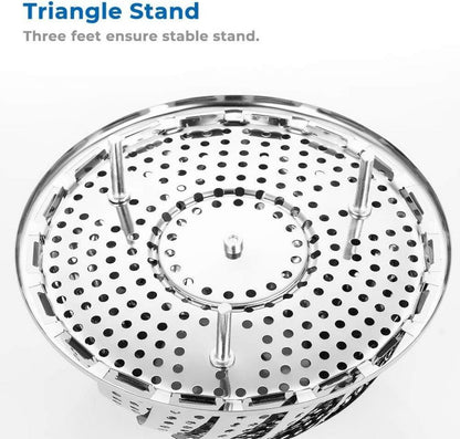 Edelstahl Dampfgarer Einstellbar Dünsteinsatz für Töpfe 15.5-27cm