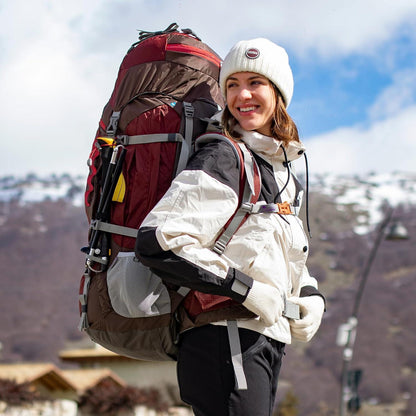 Trekkingrucksack 80L Wanderrucksack Herren Damen Outdoor