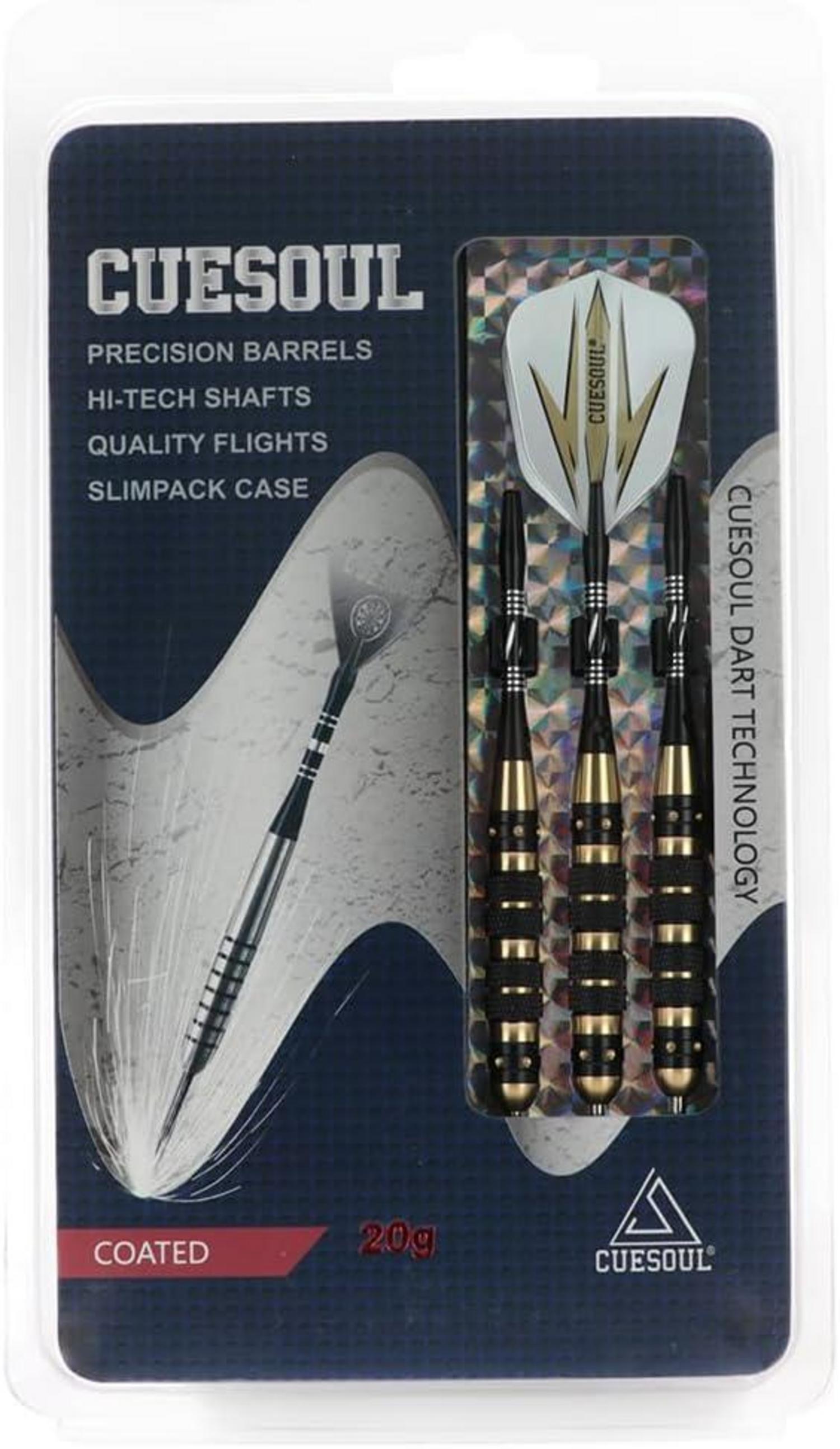 Steel Dartpfeile Set 20/23/26g Schwarz Beschichtung Messing Fässer ARCH-F1201