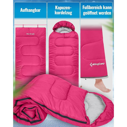 Deckenschlafsack KingCamp Ultraleicht 3-4 Jahreszeiten
