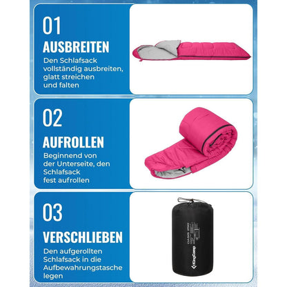 Deckenschlafsack KingCamp Ultraleicht 3-4 Jahreszeiten