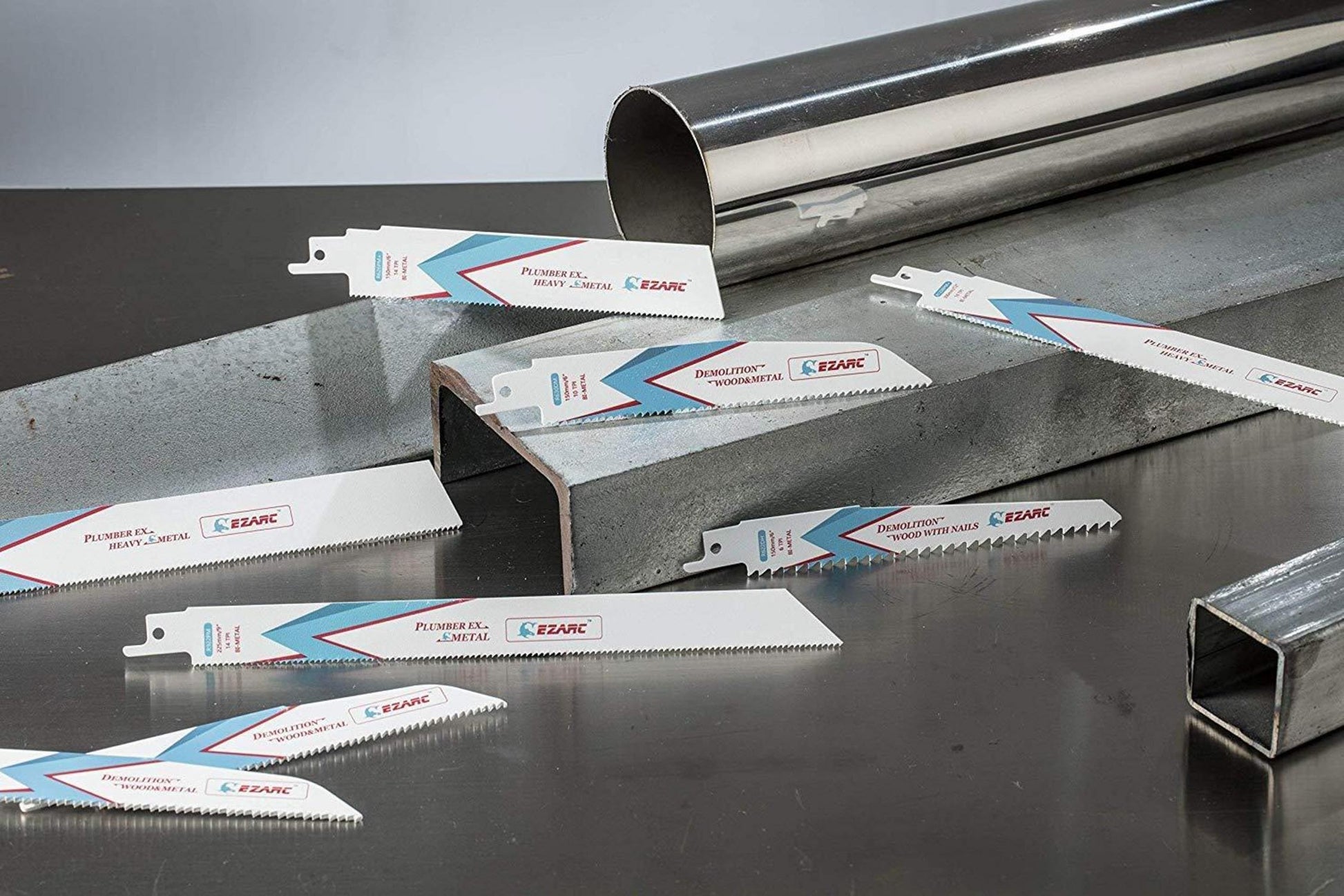 Säbelsägeblätter Bi-Metall 225mm 18TPI (5 Stück) dünn-medium Metall