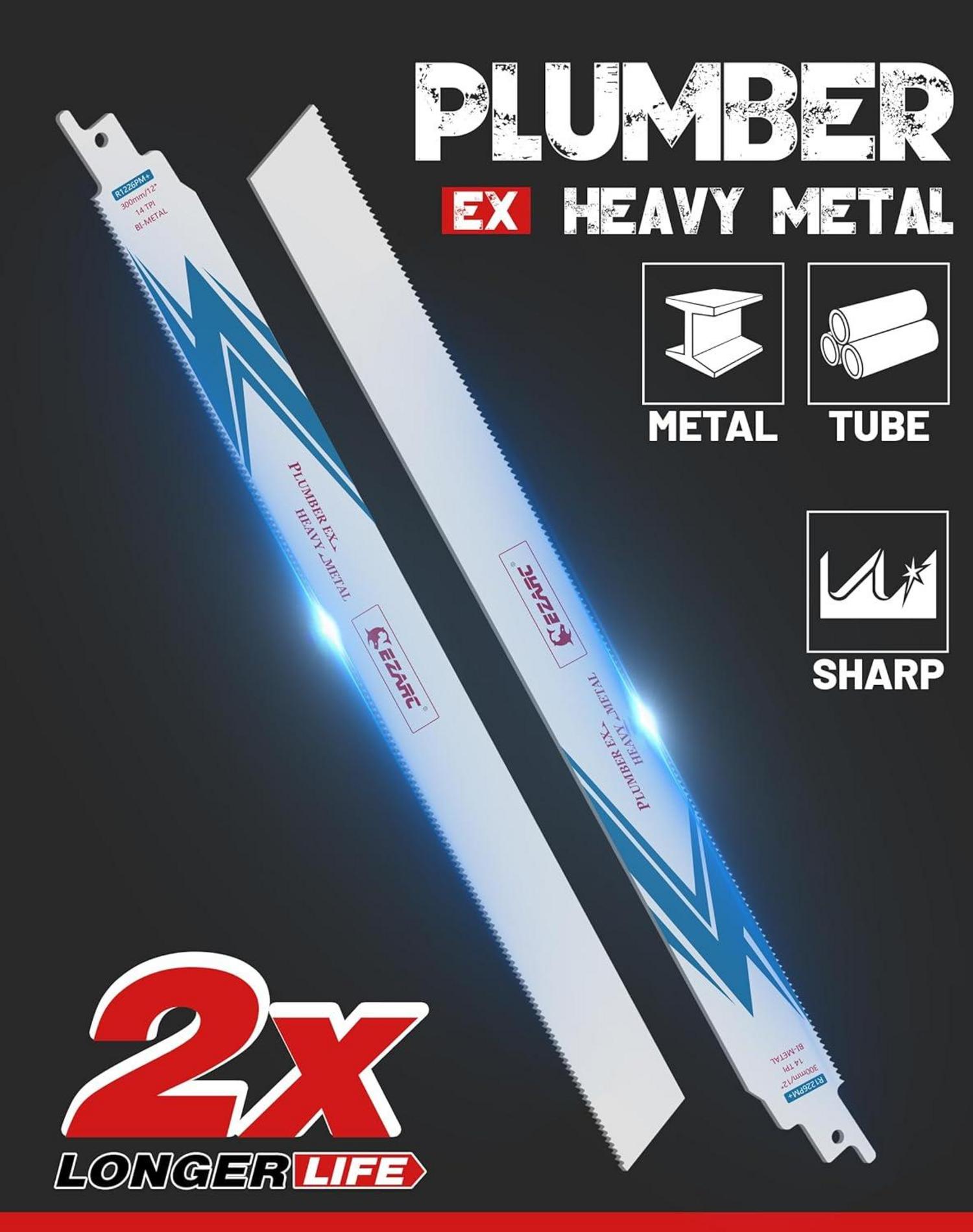 Säbelsägeblätter 300mm 14TPI Bi-Metall 5 Stück High