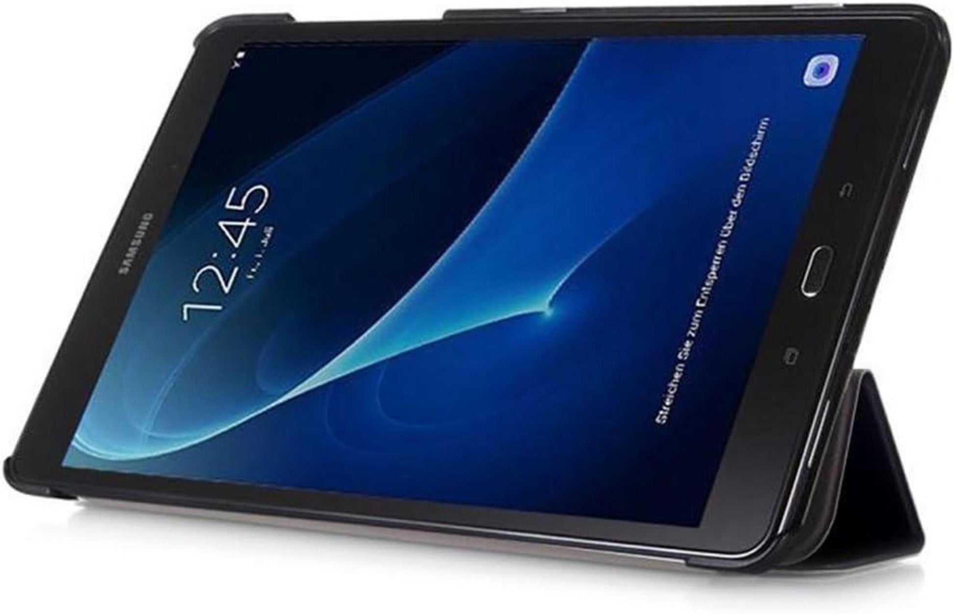 Samsung Galaxy Tab A6 Hülle 10.1 Zoll Schwarz PU Leder Tasche Smart Cover