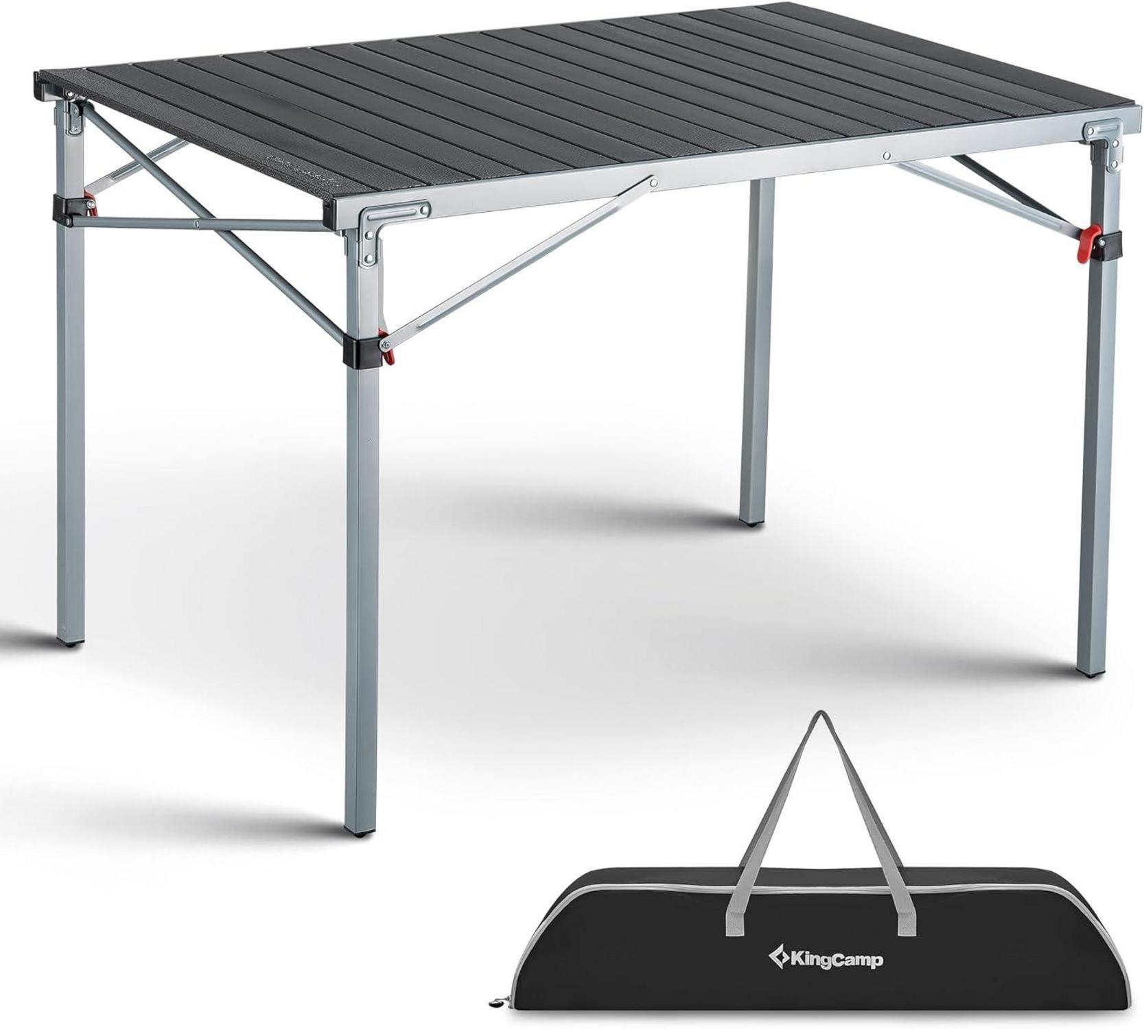 Klapptisch Aluminium Campingtisch Aufrollbare Tischplatte faltbar