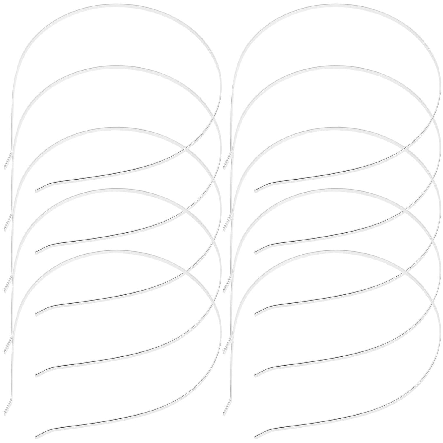 Stirnbänder Metall Haarband DIY Zubehör Silber 10 Stücke