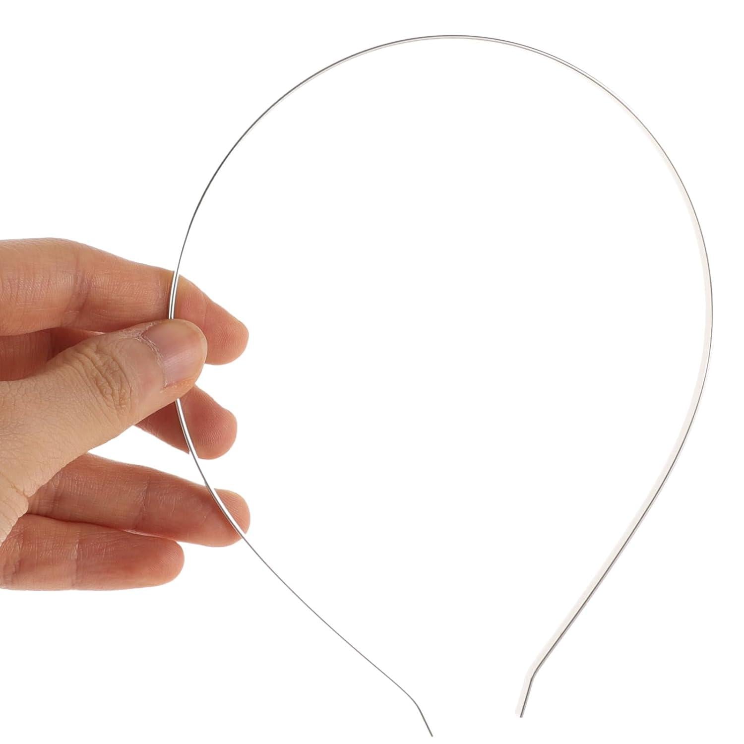 Stirnbänder Metall Haarband DIY Zubehör Silber 10 Stücke