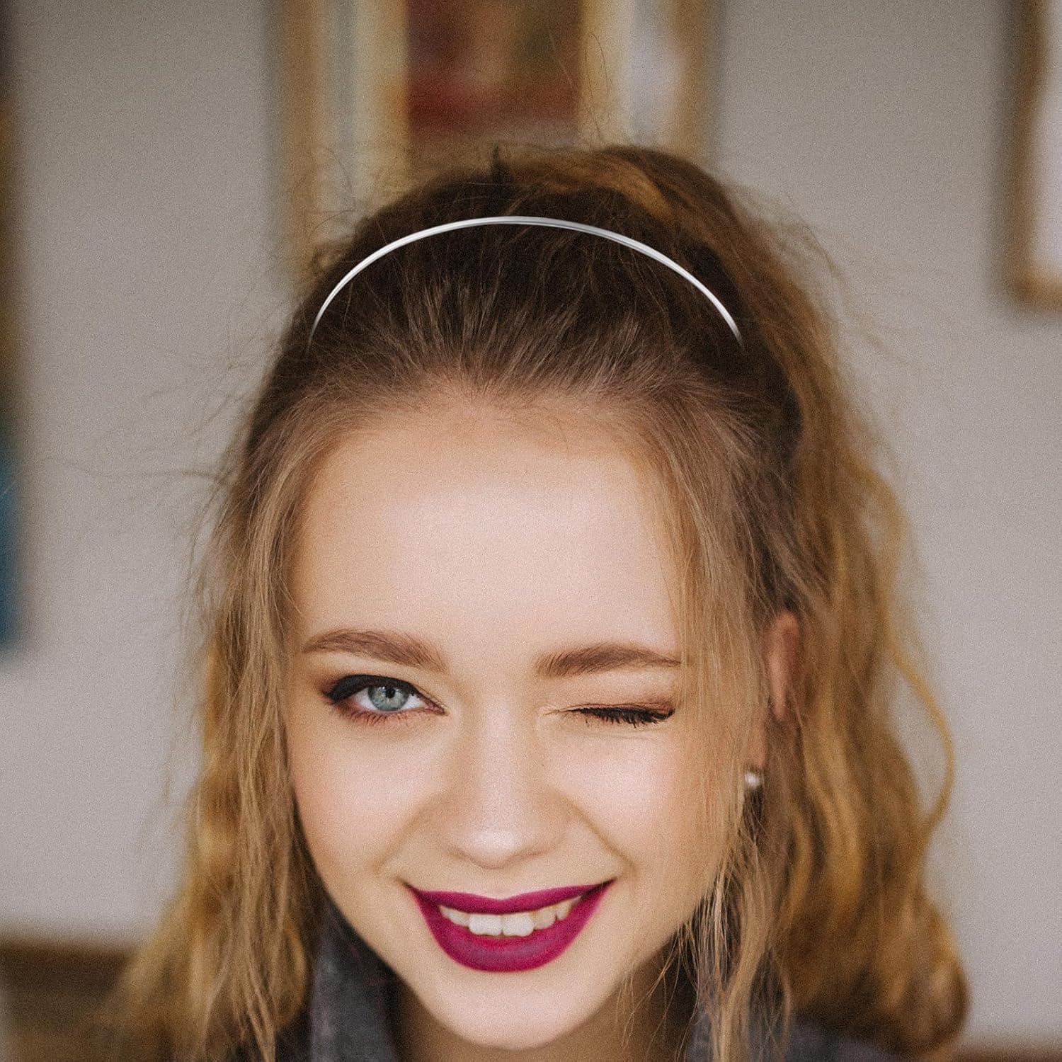 Stirnbänder Metall Haarband Haarreif DIY Zubehör Haar Hoop 3mm 10