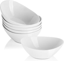 Porzellan Müslischale Set 475ml 6er Pack Weiß - Dessertschalen