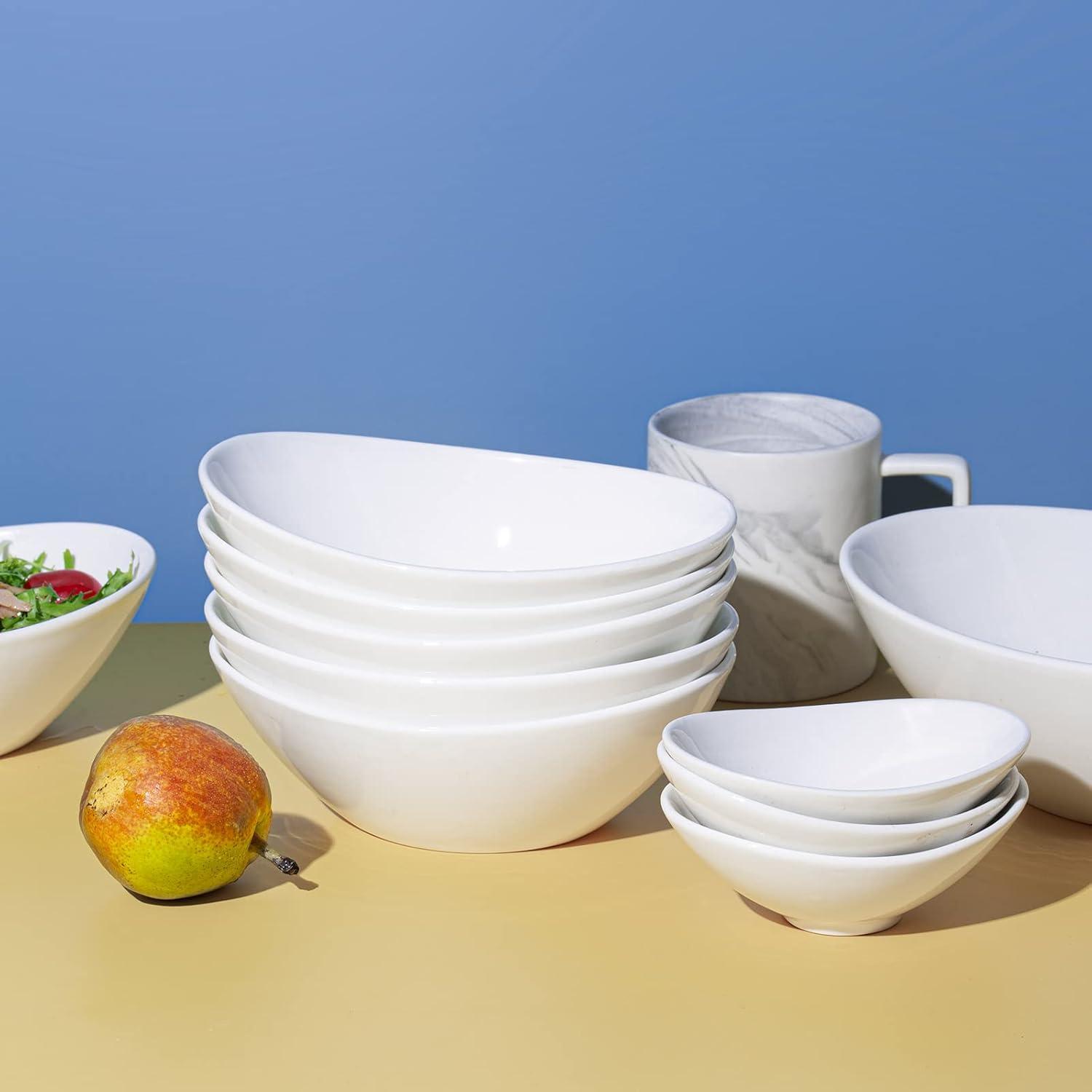 Müslischale Porzellan 475ml 6pcs Set Dessertschalen Salatschüssel