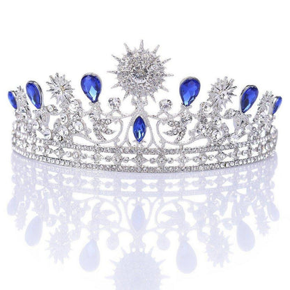 Strass Diadem Hochzeit Krone Tiara Braut Haarreifen
