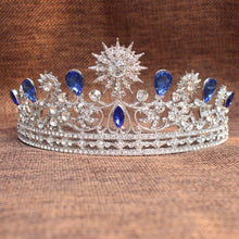Strass Tiara Hochzeit Braut Krone Haarreifen Glamourös