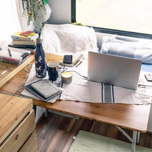 Klapptisch Bambus höhenverstellbar Camping Garten Picknick