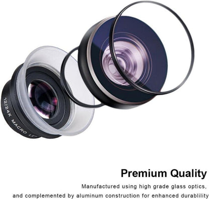 Apexel Makro Objektiv Set 12X/24X für iPhone Samsung Galaxy