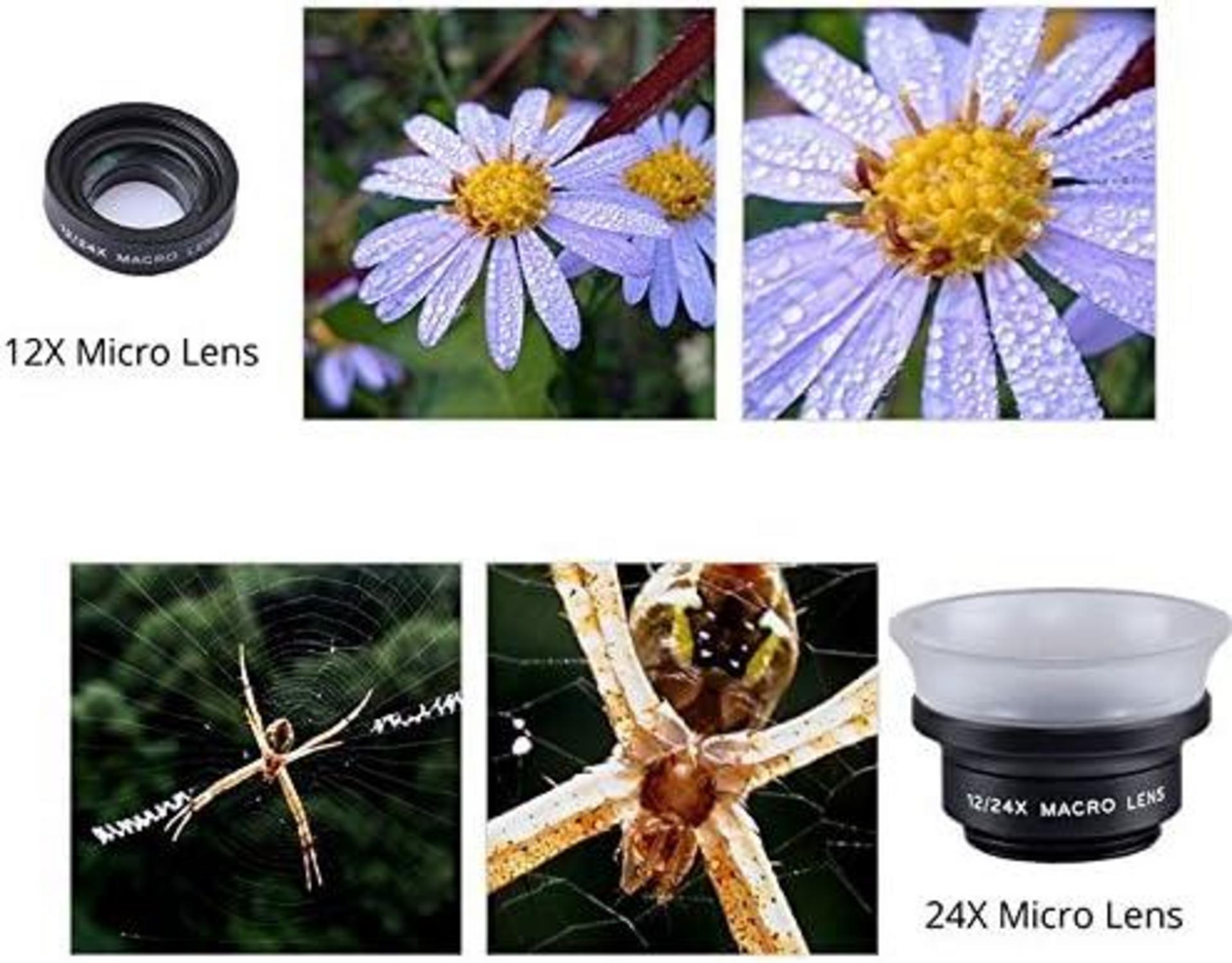 Apexel 12X/24X Makro Objektiv für iPhone Samsung Galaxy S6 S7 Note 4/3/2 A7 A5