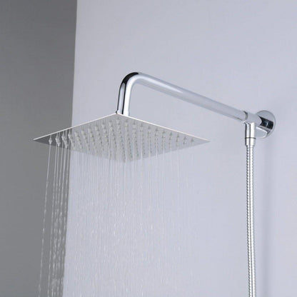Quadratischer Einbauduschkopf Edelstahl 30cm Luxus Duschkopf