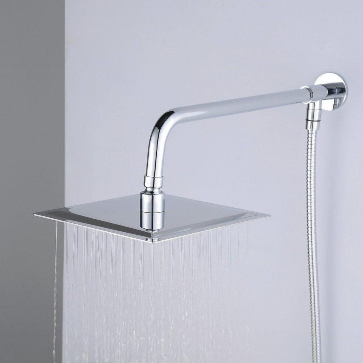 Quadratischer Einbauduschkopf Edelstahl 40cm Luxus Duschkopf