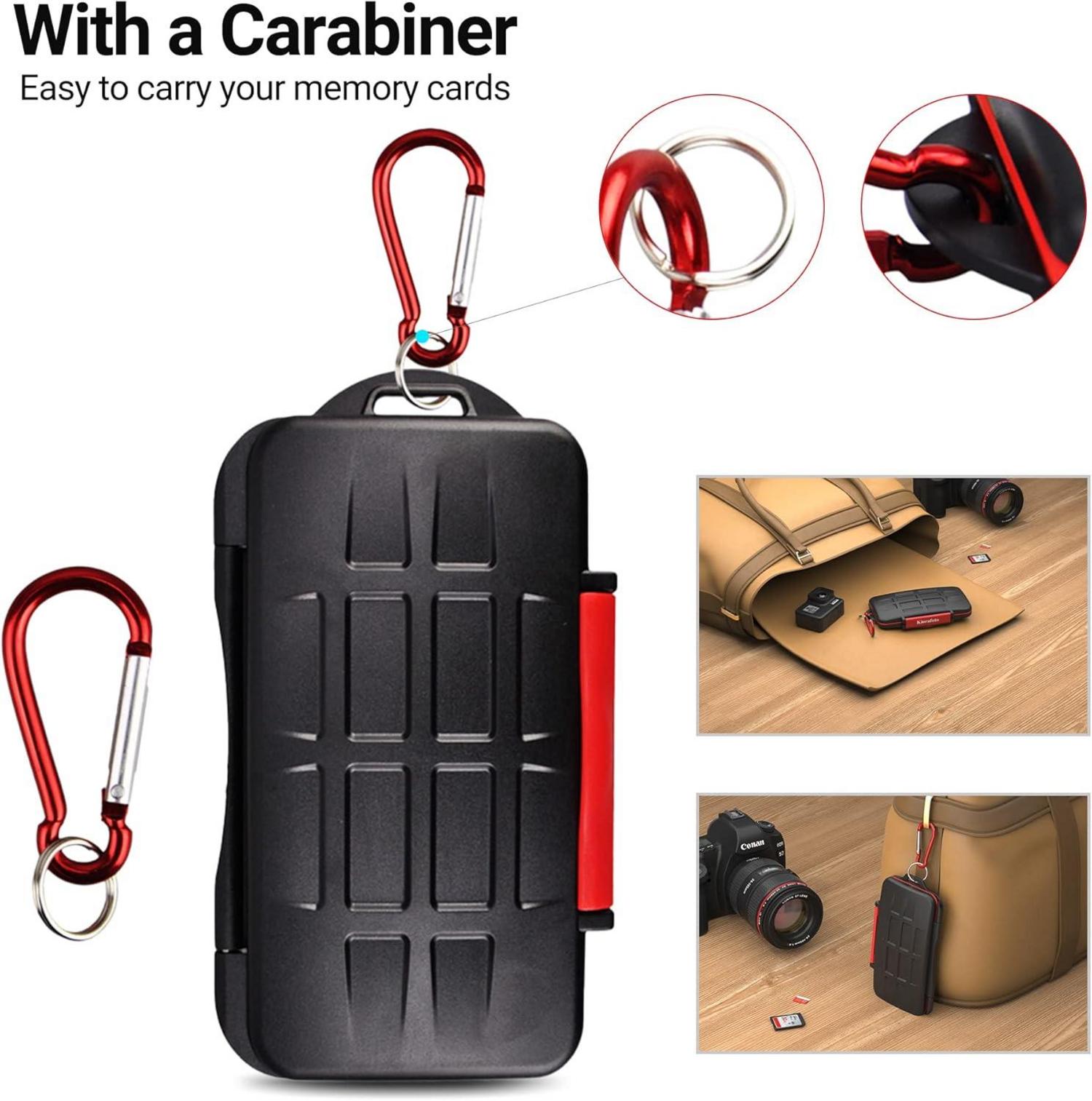 CF x 6 Speicherkarten Aufbewahrung Wasserfest Anti-Schock-Halter