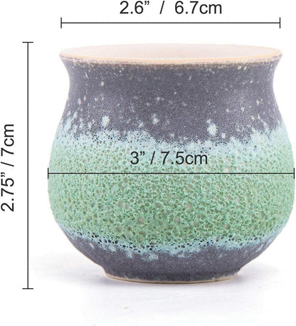 Blumentopf Klein Keramik Sukkulenten Topf Kaktus Pflanze Töpfe 7cm 3er