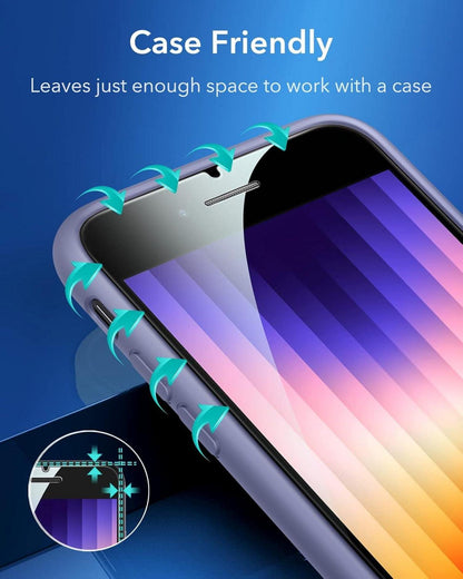 Panzerglas Schutzfolie iPhone SE(2022)/SE(2020)/8/7 2er Pack