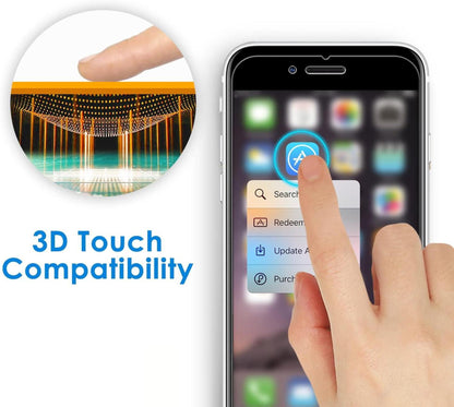 Displayschutzfolie iPhone 8 7 gehärtetes Glas 2 Stück 9H Schutzfolie