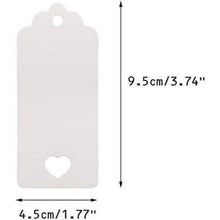 Kraftpapier Geschenkanhänger 9,5 x 4,5 cm 100 Stück mit