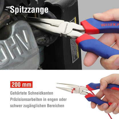 WORKPRO Zangen Set 5-teilig Chrom-Vanadium-Stahl
