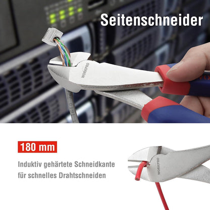 WORKPRO Zangen Set 5-teilig Chrom-Vanadium-Stahl