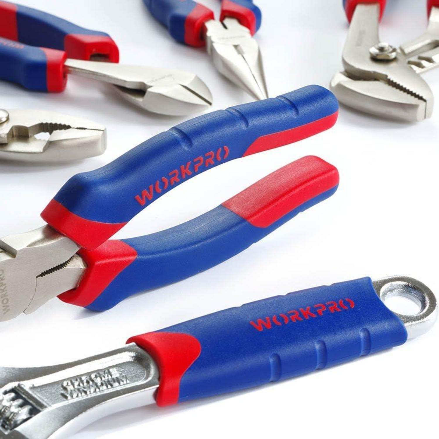 WORKPRO Zangen Set 5tlg. mit Rollgabelschlüssel - Chrom-Vanadium-Stahl