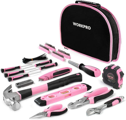 103-teiliges Rosa Werkzeugset mit Tasche - Ideal für DIY und