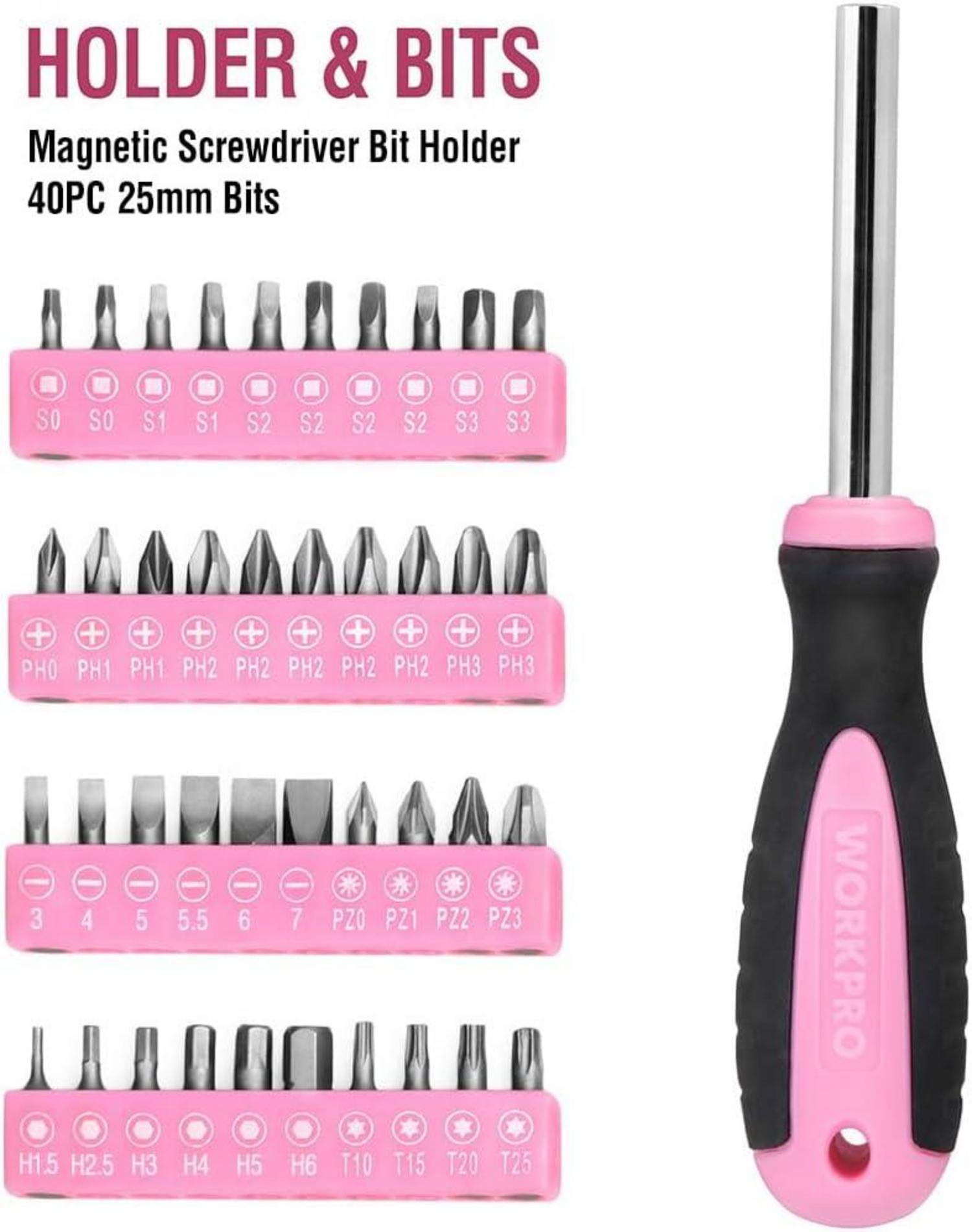 103-teiliges Rosa Werkzeugset mit Tasche - Ideal für DIY und