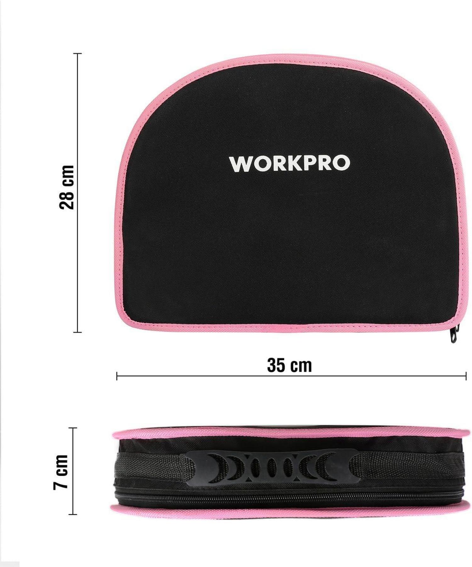 WORKPRO Rosa Werkzeug Set 103-teilig Haushalt Reparatur DIY Handwerker