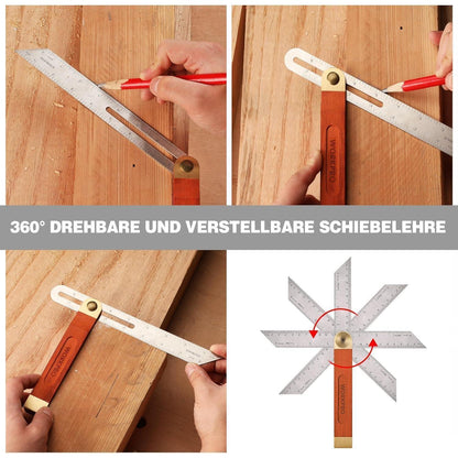 WORKPRO Schreinerwinkel 2-teilig Hartholzgriff