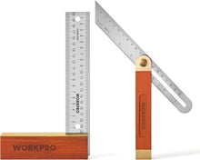 WORKPRO Schreinerwinkel mit verstellbarer Schmiege, 200mm & 230mm