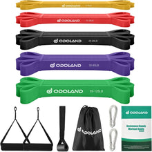 Resistance Band Set 5X verschiedene Zugstärken inkl. Zubehör