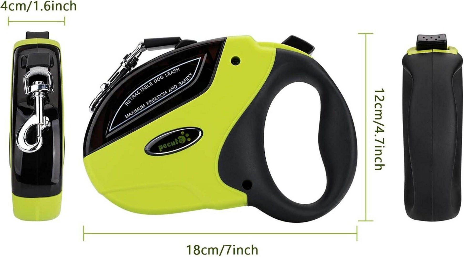 Hundeleine für kleine & große Hunde 5m Anti-Rutsch-Griff Rollleine Joggingleine
