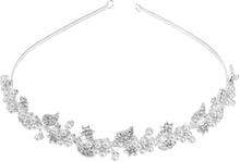 Hochzeit Braut Tiara Strass Perle Haarband Haarschmuck Silber