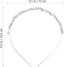 Braut Tiara Strass Perle Haarband Hochzeit Stirnband 1st