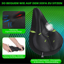 Zacro Gel Fahrradsattelbezug wasserdichter Sattelschutz