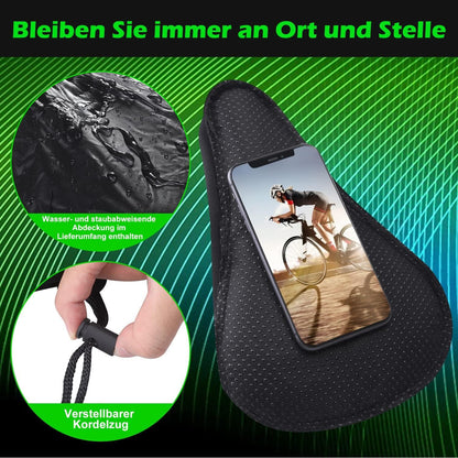 Zacro Gel Fahrradsattelbezug wasserdichter Sattelschutz 28cm x 19cm