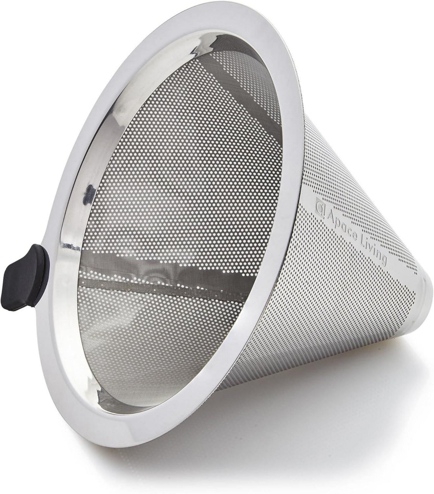 Apace Living Pour Over Kaffeebereiter mit Glaskaraffe & Edelstahlfilter