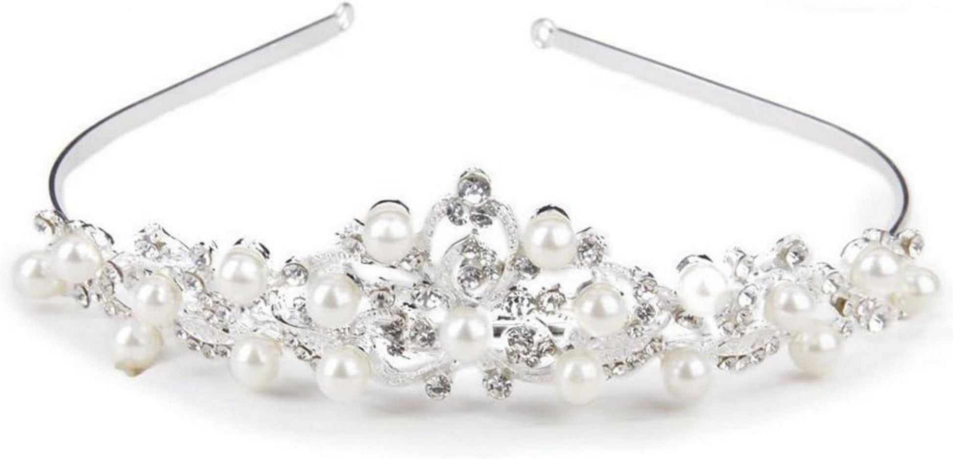 Kristall Strass Diadem Braut Haarband Hochzeit Perle Stirnband
