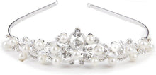 Kristall Strass Diadem Braut Haarband Hochzeit Perle Stirnband
