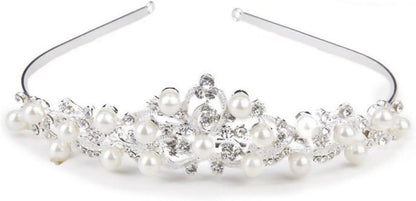 Kristall Strass Diadem Braut Haarband Hochzeit Perle Stirnband
