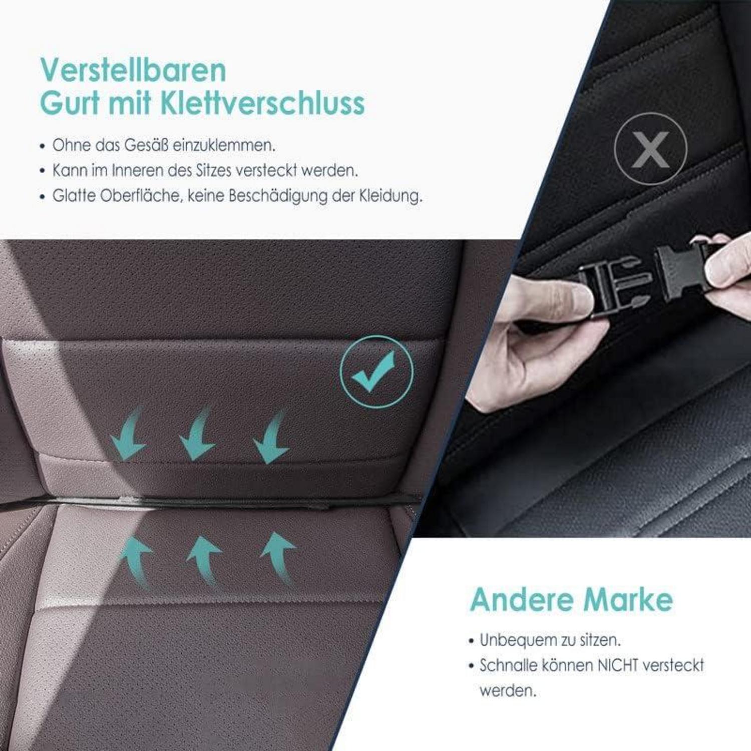 Rückenlehnenschutz Auto Organizer Schwarz wasserdicht mit großer Tasche